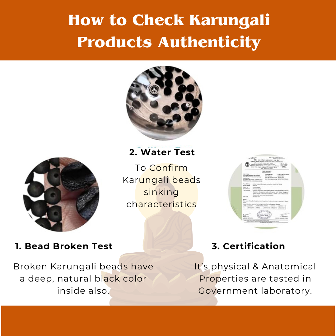 Karungali Mala & Bracelet Combo – 108 Beads for Protection & Power