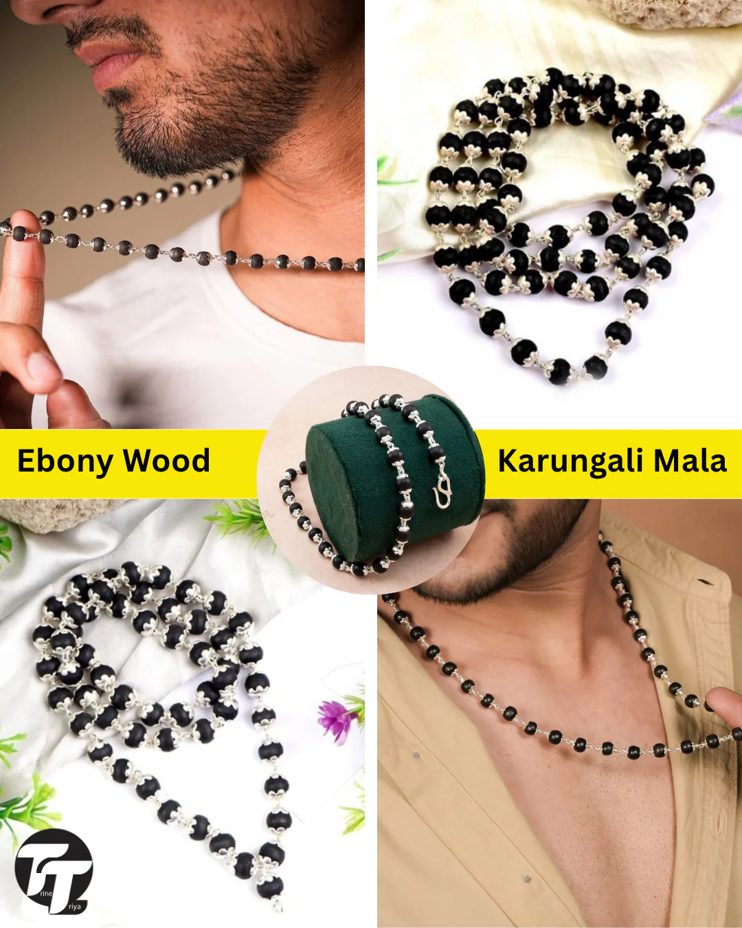 Ebony Wood Karungali Mala