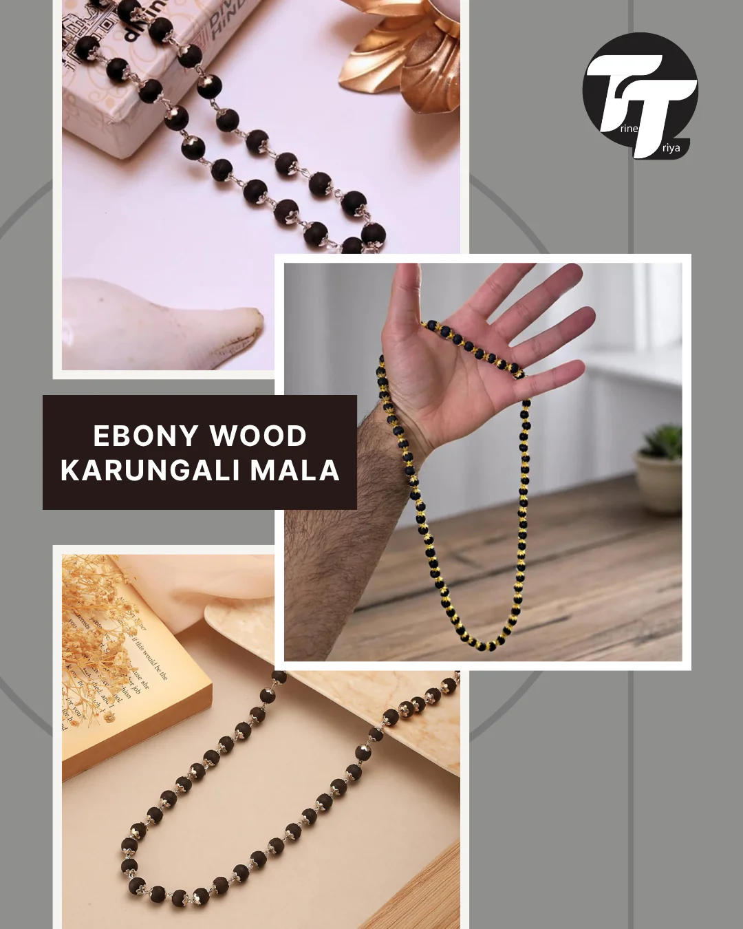Ebony Wood Karungali Mala