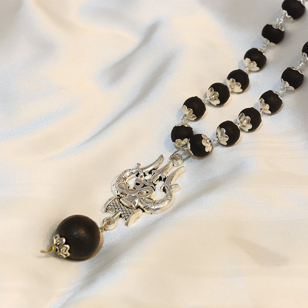 OM Shiva Trishool Karungali Mala