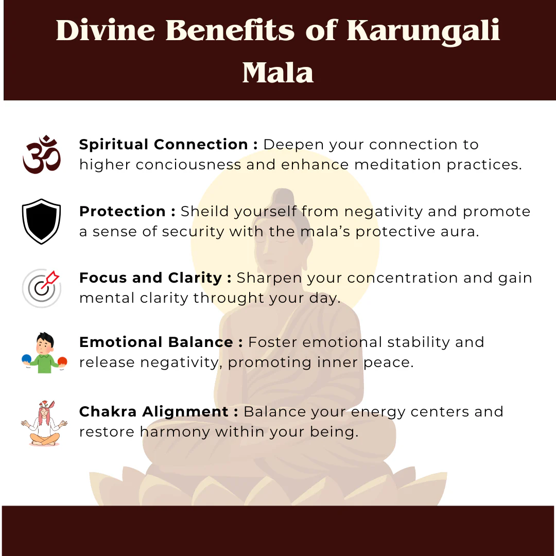 Karungali Mala – Sacred Blackwood Beads for Protection & Power